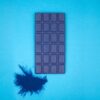 Raw vegan blue spirulina chocolate no milk, gluten free, dairy free, without sugar, without preservatives, naturally sweetened