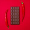 Raw vegan chili chocolate lactose free, milk free, gluten free, dairy free, no sugar, no preservatives, naturally sweetened