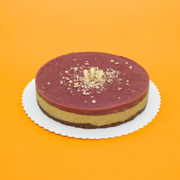 Raw torta pomaranč lesné plody